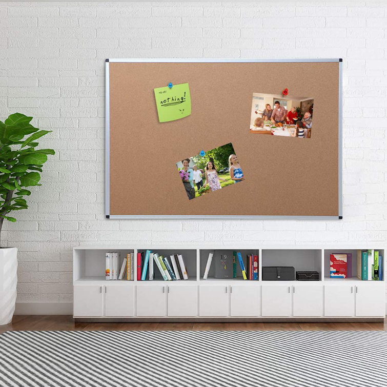 VIZPRO Cork Wall Mounted Bulletin Board Wayfair